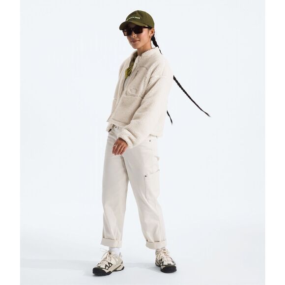 The North Face Extreme Pile 2 Full Zip Jacket White Women’s Large NEW - Picture 4 of 9